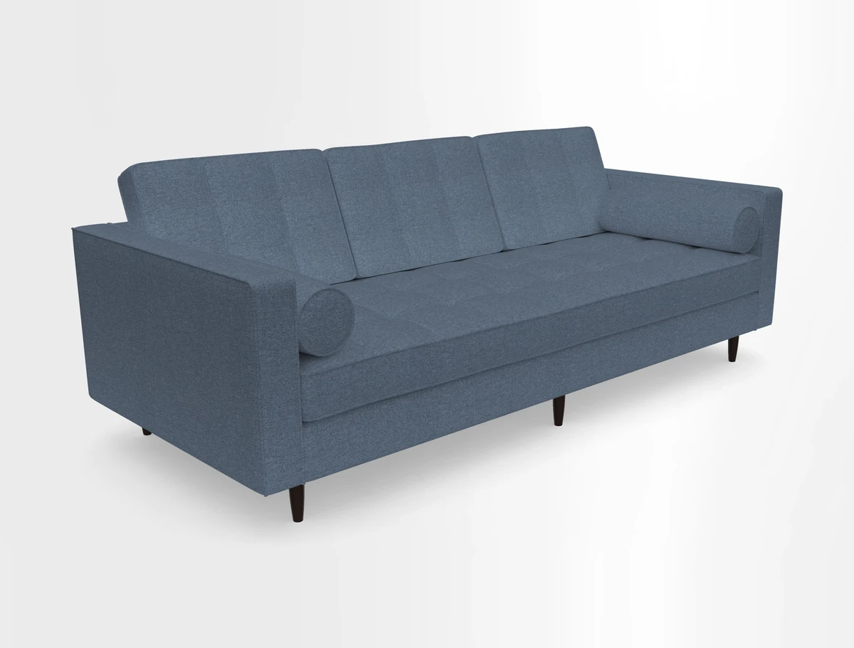 Marylebone 3 Seater Sofa in Clever Tough And Eco Velvet Indigo
