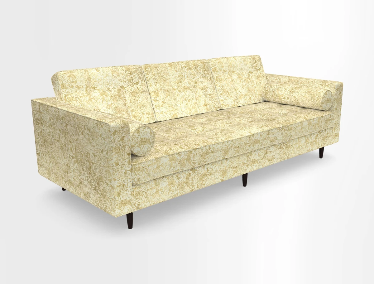 Marylebone 3 Seater Sofa in Clever Tough And Eco Velvet Indigo