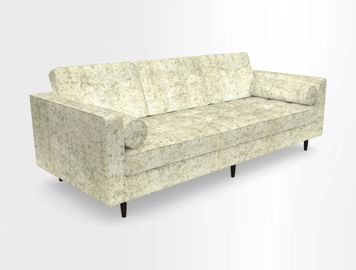 Marylebone 3 Seater Sofa in Clever Tough And Eco Velvet Indigo