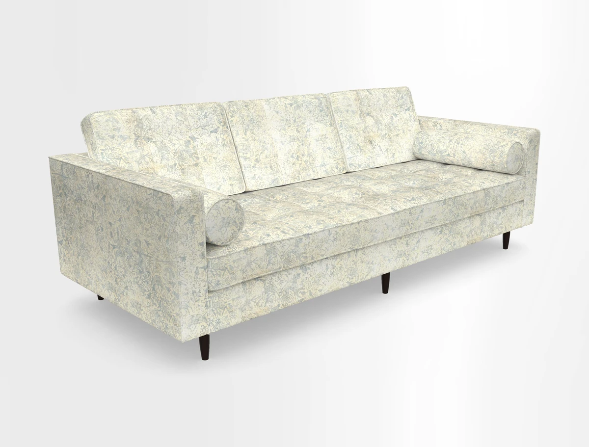 Marylebone 3 Seater Sofa in Clever Tough And Eco Velvet Indigo