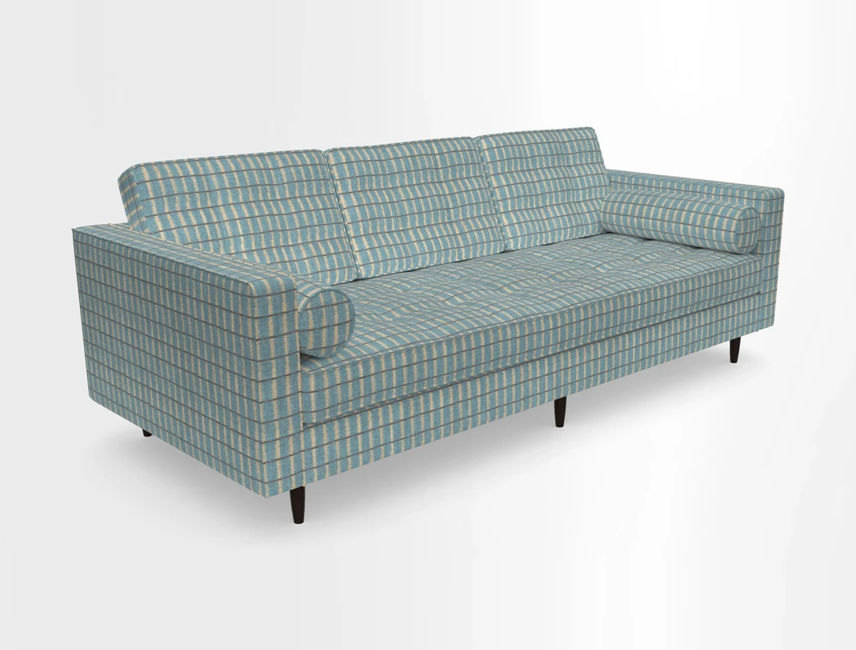 Marylebone 3 Seater Sofa in Clever Tough And Eco Velvet Indigo