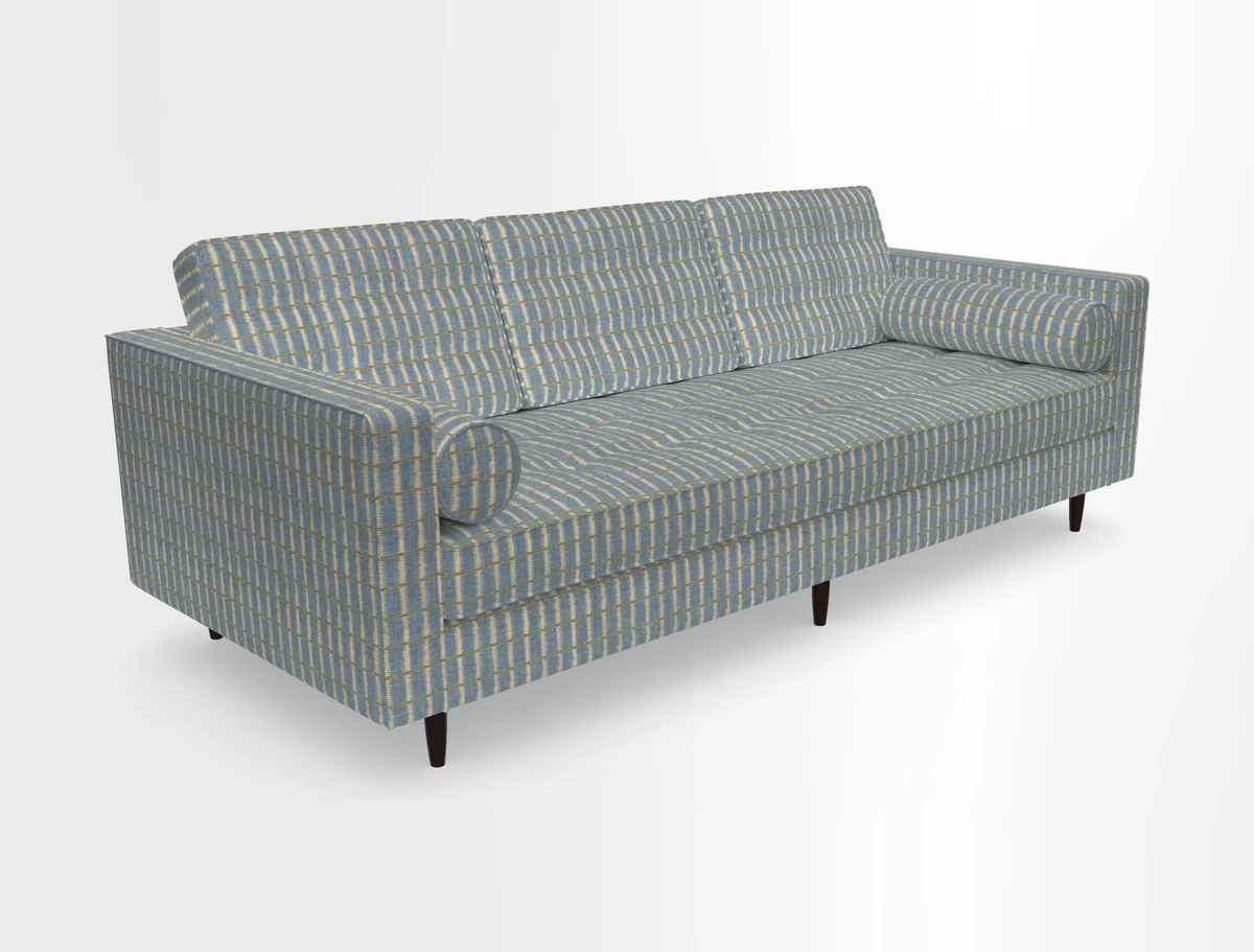 Marylebone 3 Seater Sofa in Clever Tough And Eco Velvet Indigo
