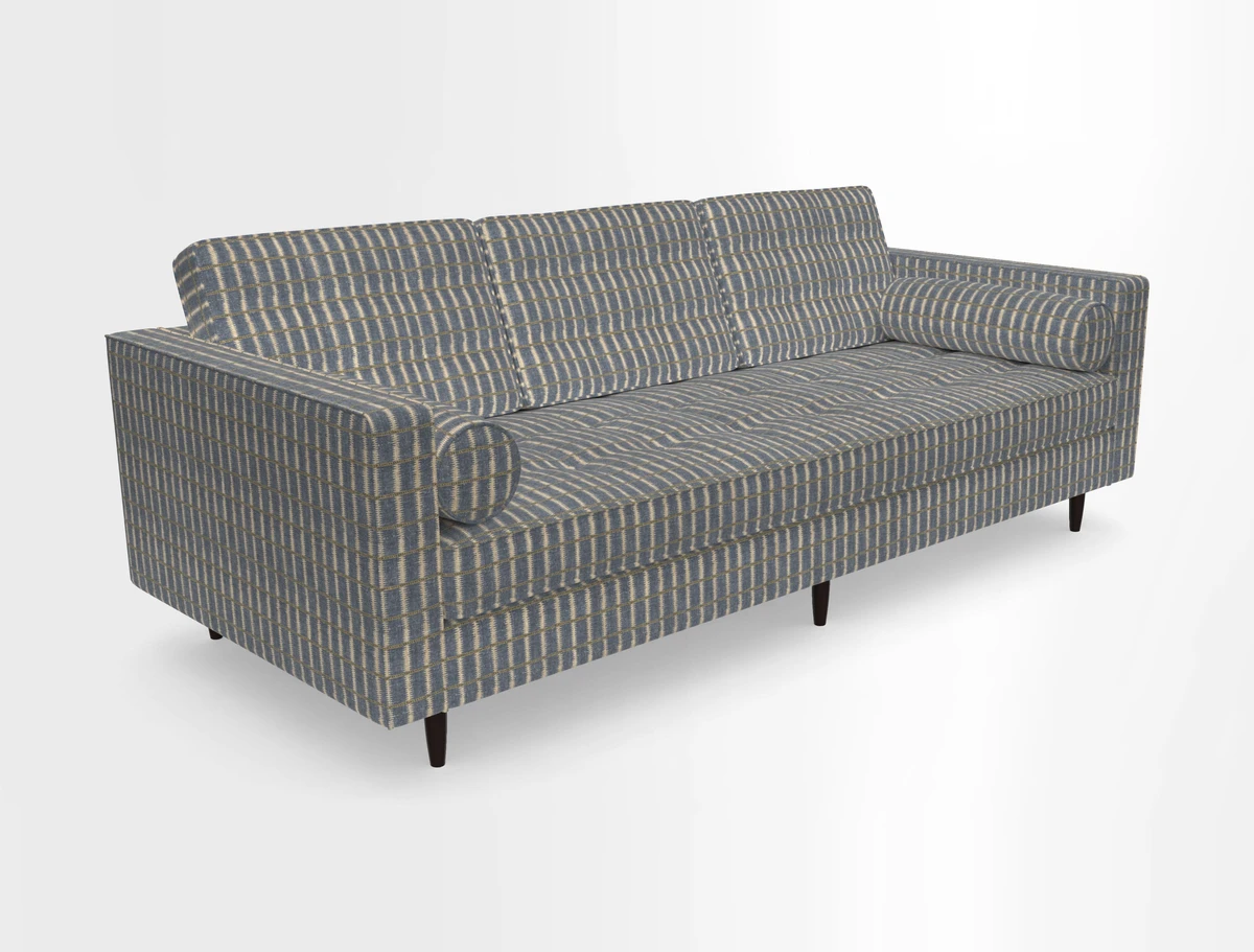 Marylebone 3 Seater Sofa in Clever Tough And Eco Velvet Indigo