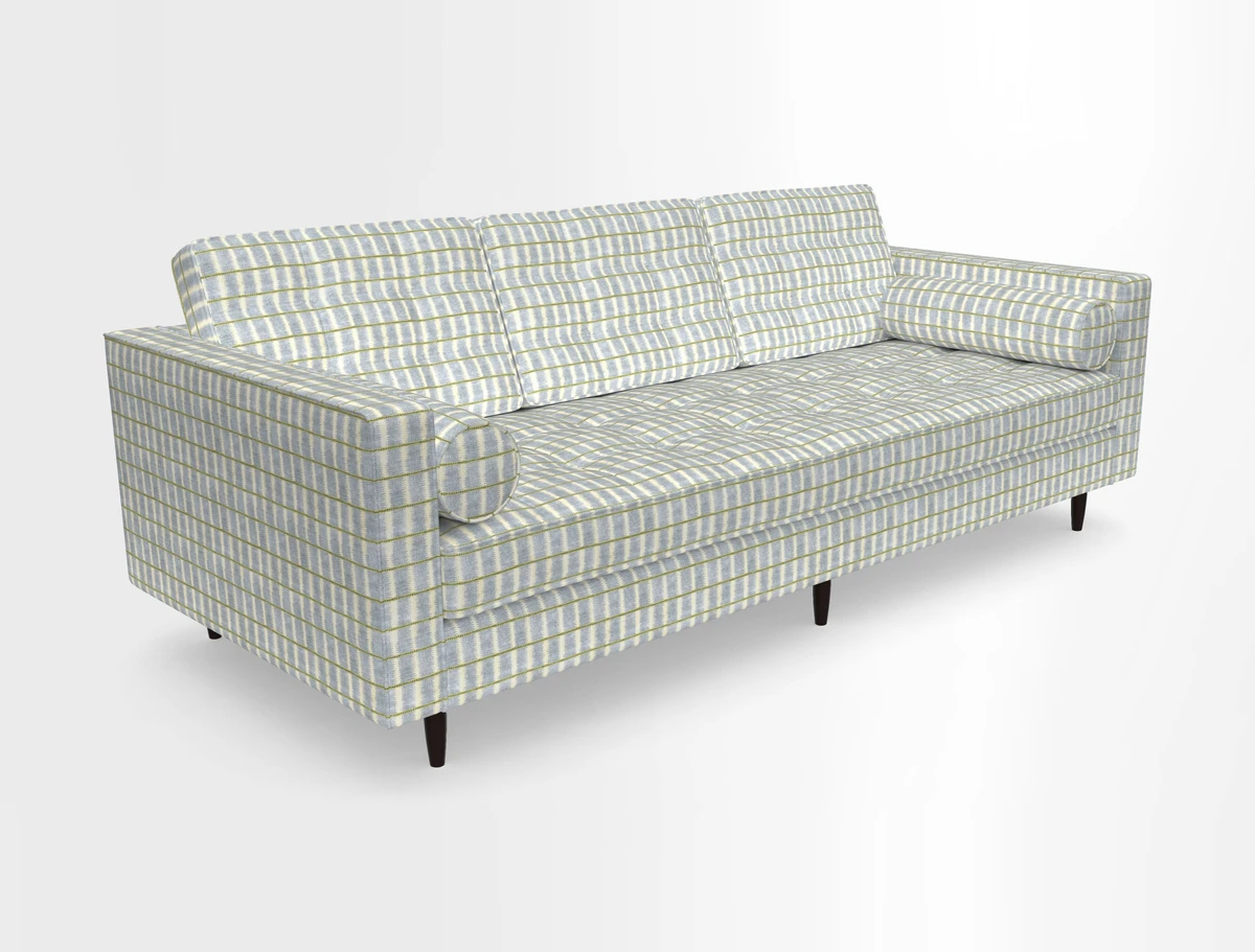 Marylebone 3 Seater Sofa in Clever Tough And Eco Velvet Indigo