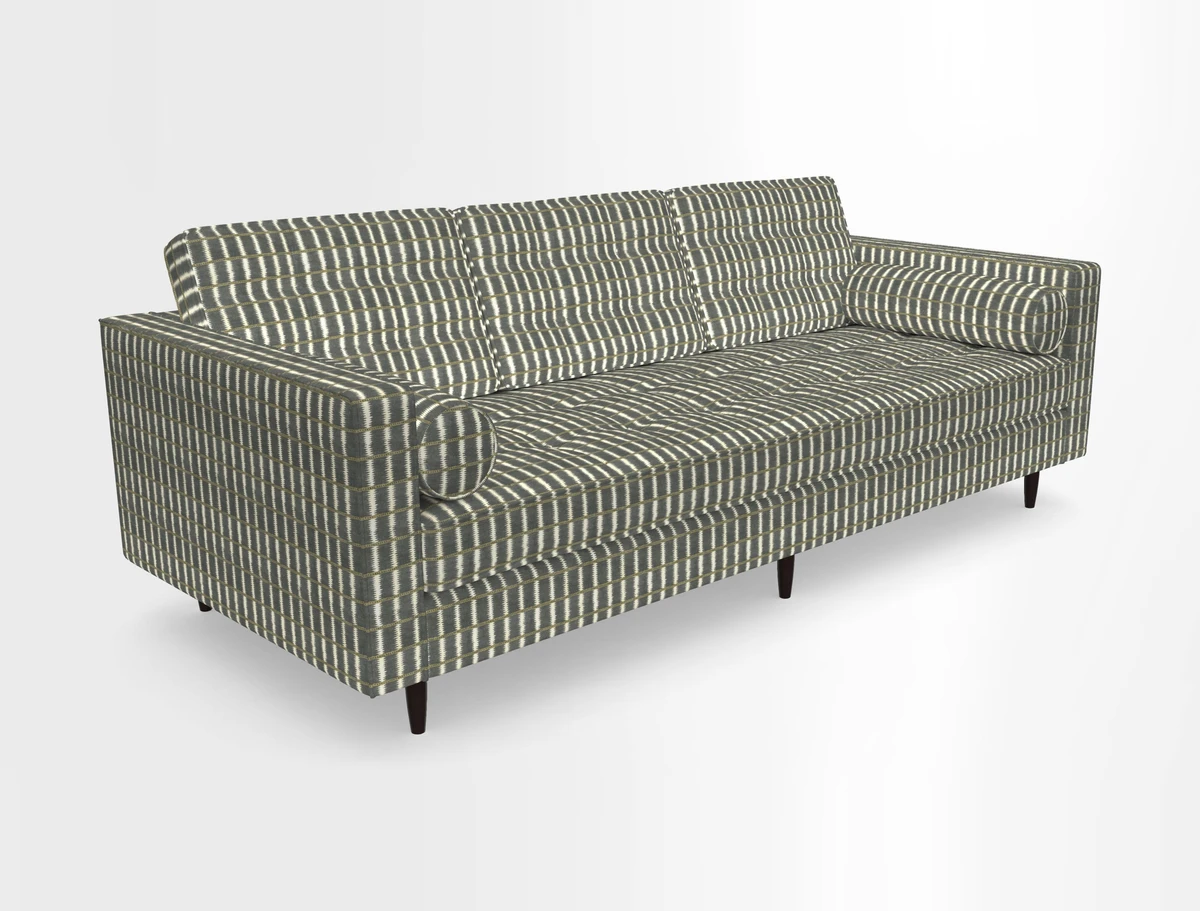 Marylebone 3 Seater Sofa in Clever Tough And Eco Velvet Indigo