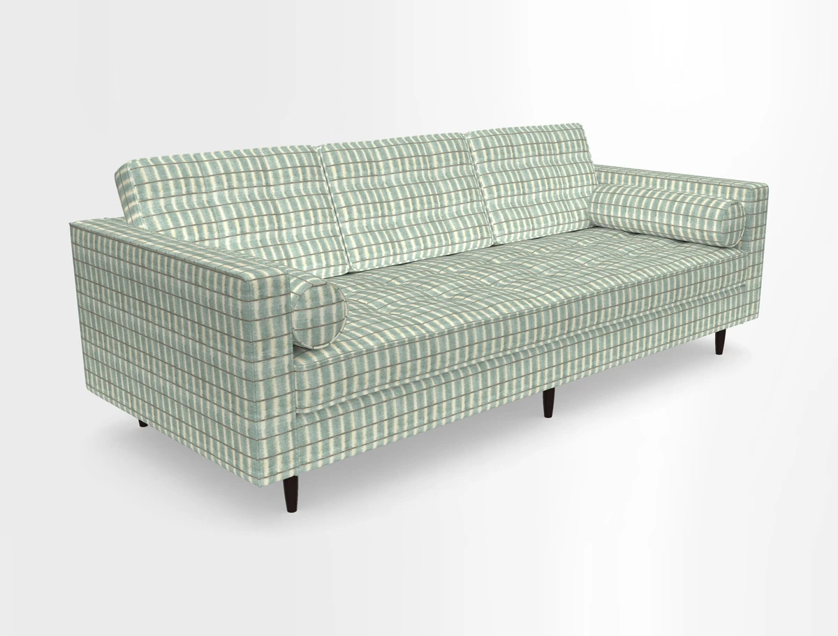 Marylebone 3 Seater Sofa in Clever Tough And Eco Velvet Indigo