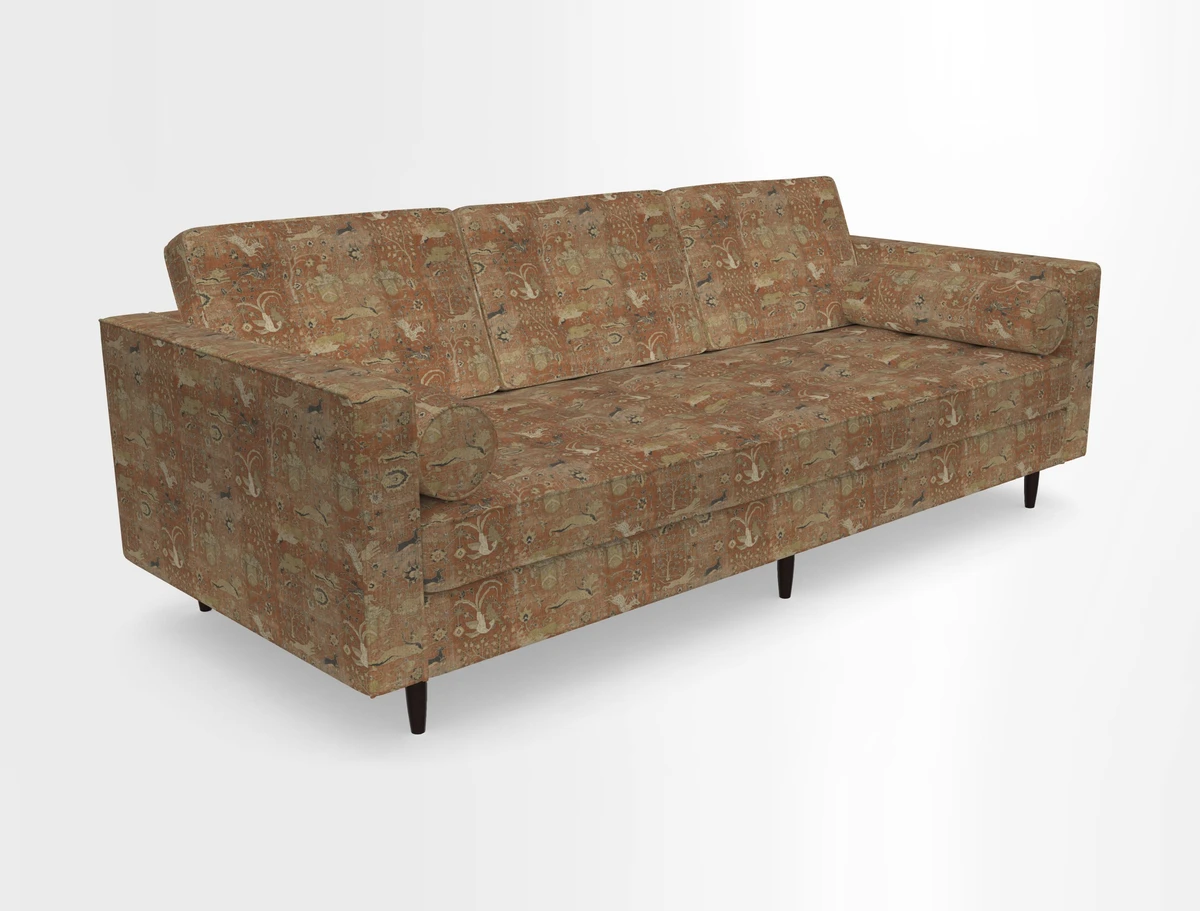 Marylebone 3 Seater Sofa in Clever Tough And Eco Velvet Indigo