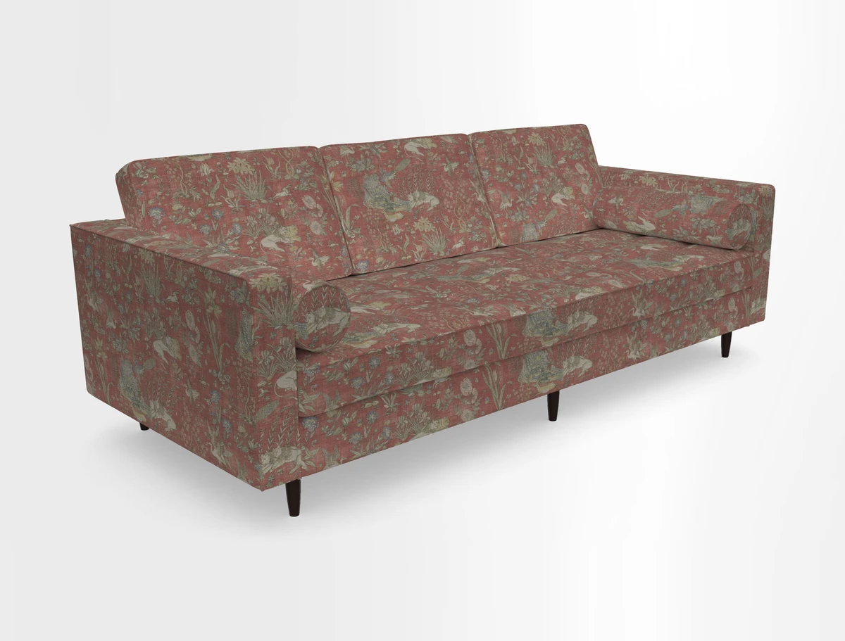 Marylebone 3 Seater Sofa in Clever Tough And Eco Velvet Indigo