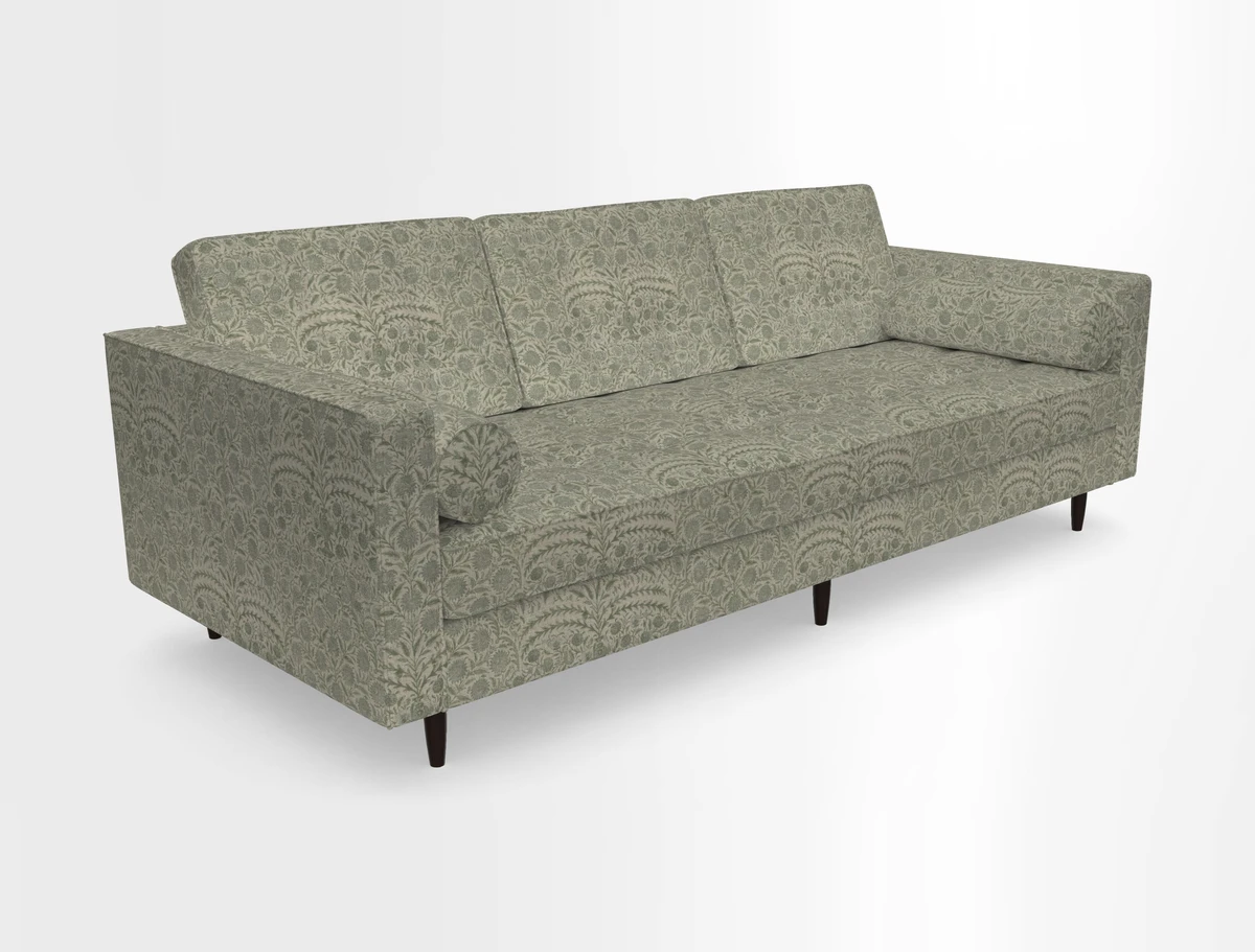 Marylebone 3 Seater Sofa in Clever Tough And Eco Velvet Indigo