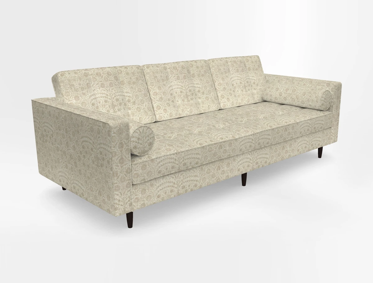 Marylebone 3 Seater Sofa in Clever Tough And Eco Velvet Indigo