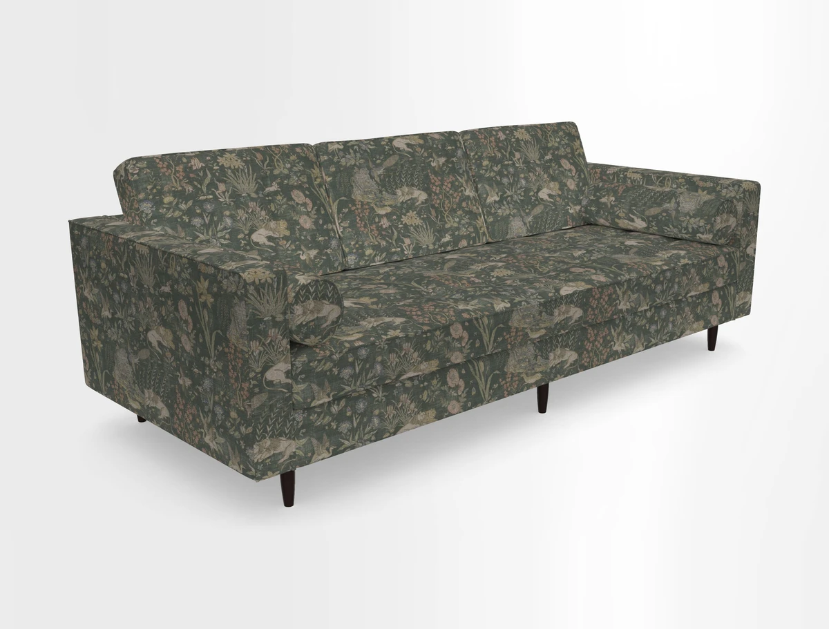 Marylebone 3 Seater Sofa in Clever Tough And Eco Velvet Indigo