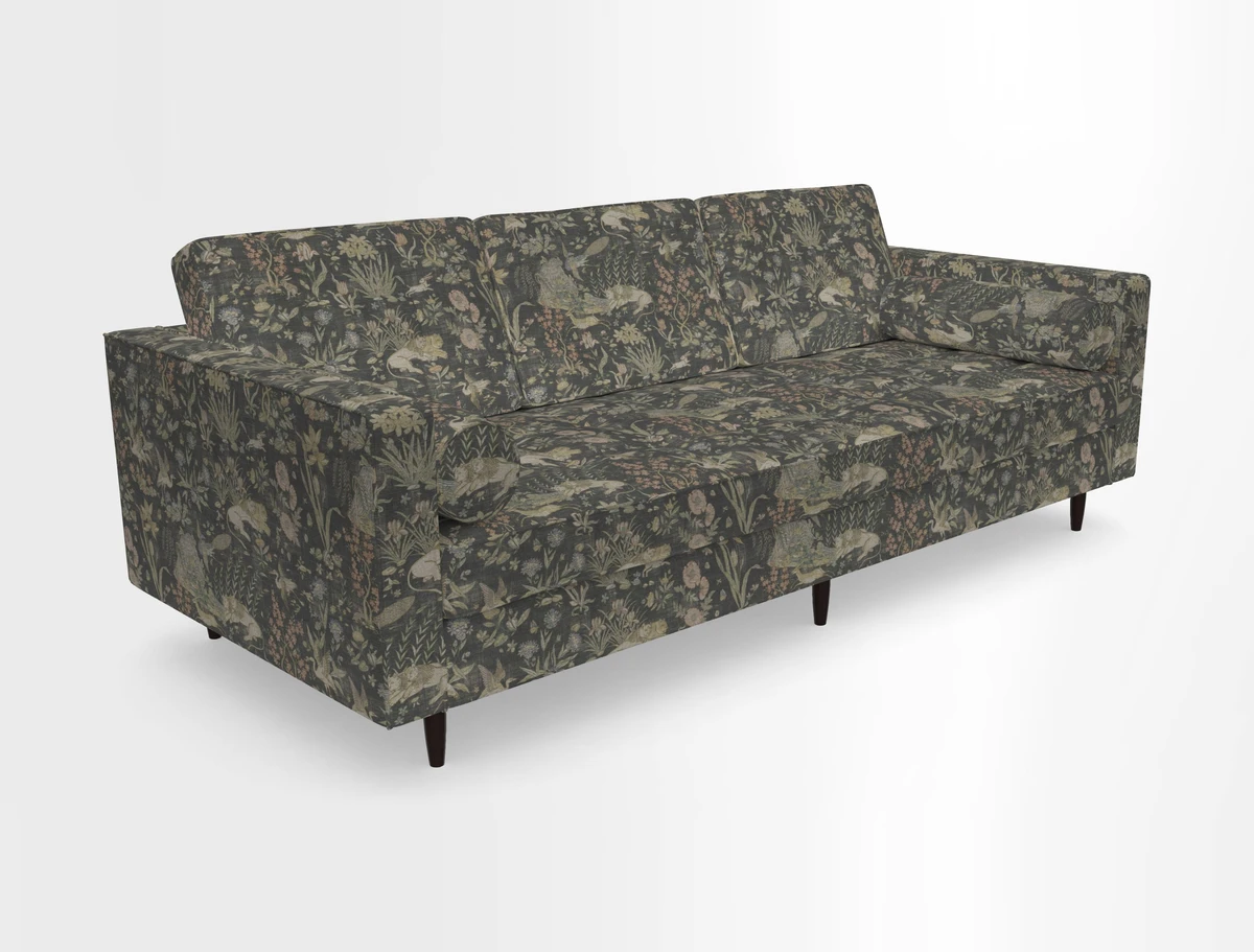 Marylebone 3 Seater Sofa in Clever Tough And Eco Velvet Indigo