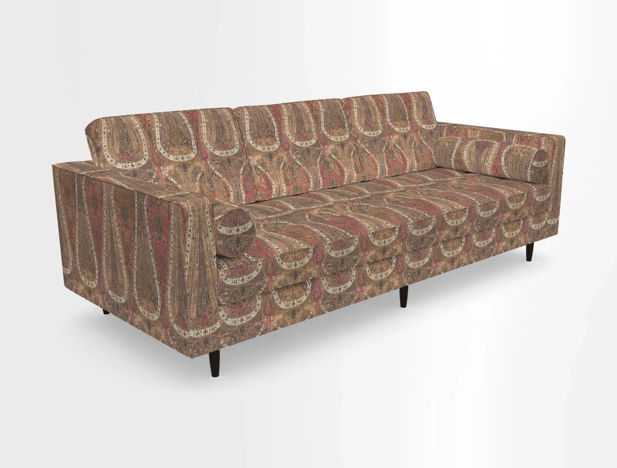 Marylebone 3 Seater Sofa in Clever Tough And Eco Velvet Indigo