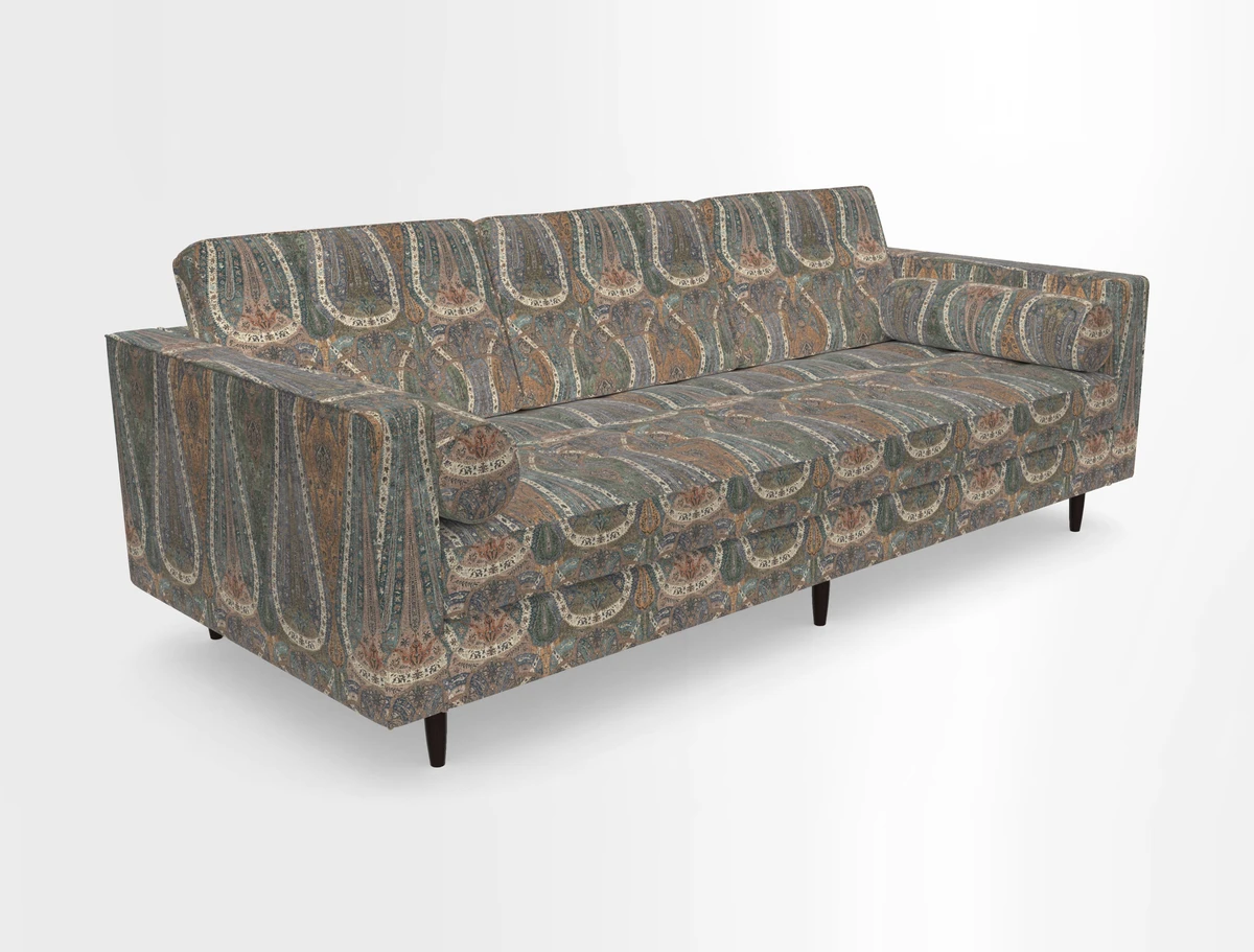 Marylebone 3 Seater Sofa in Clever Tough And Eco Velvet Indigo