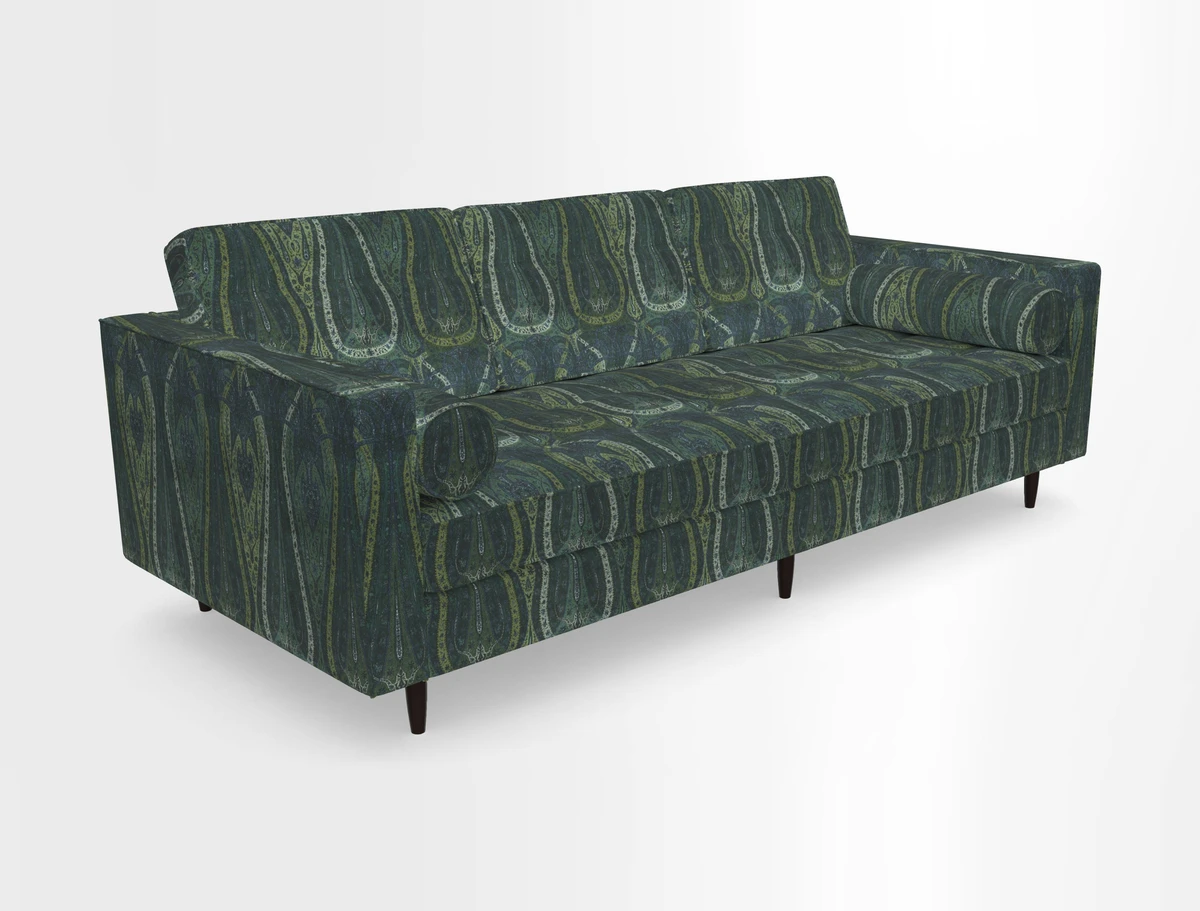 Marylebone 3 Seater Sofa in Clever Tough And Eco Velvet Indigo