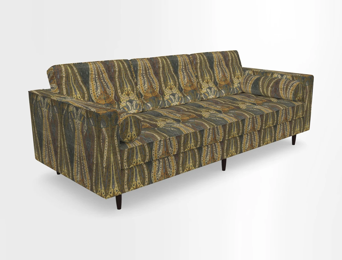 Marylebone 3 Seater Sofa in Clever Tough And Eco Velvet Indigo