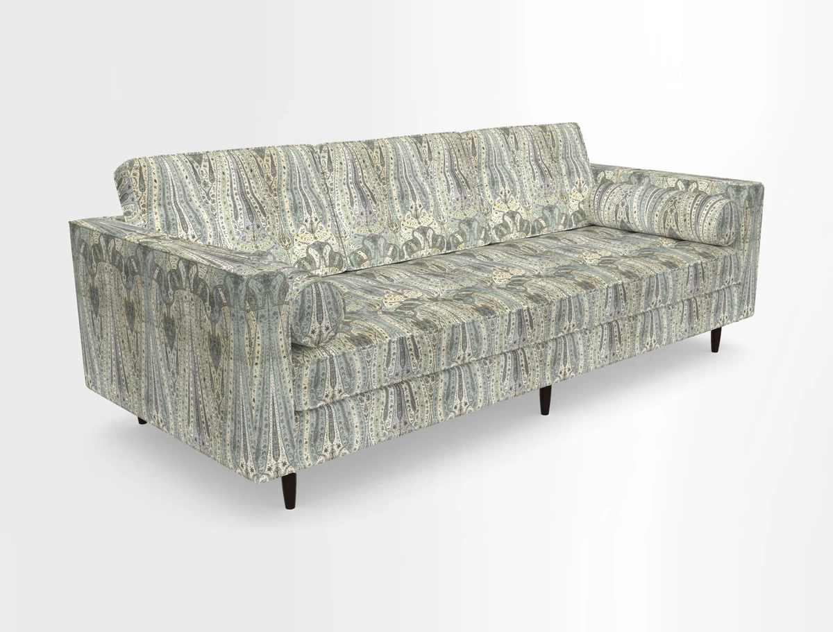 Marylebone 3 Seater Sofa in Clever Tough And Eco Velvet Indigo