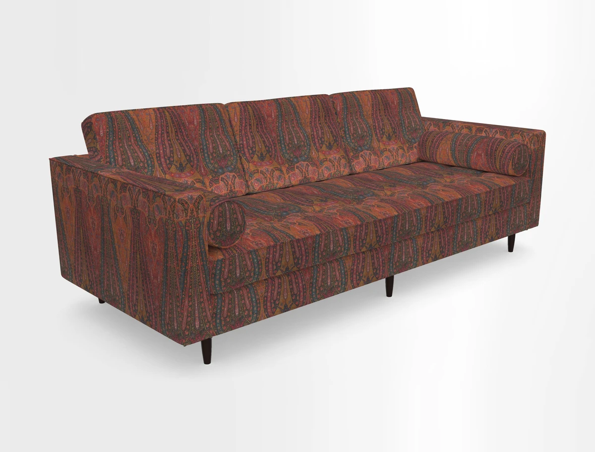 Marylebone 3 Seater Sofa in Clever Tough And Eco Velvet Indigo
