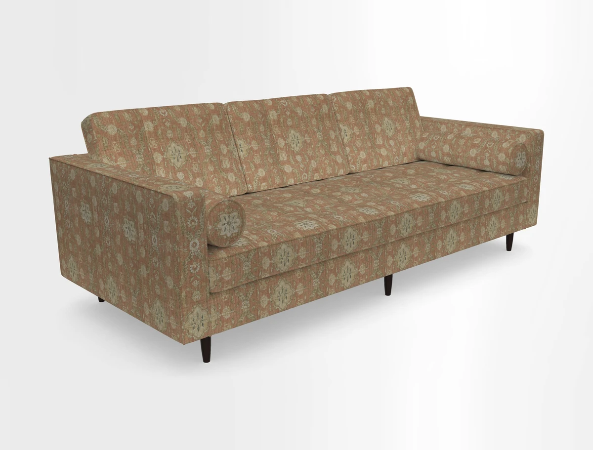 Marylebone 3 Seater Sofa in Clever Tough And Eco Velvet Indigo