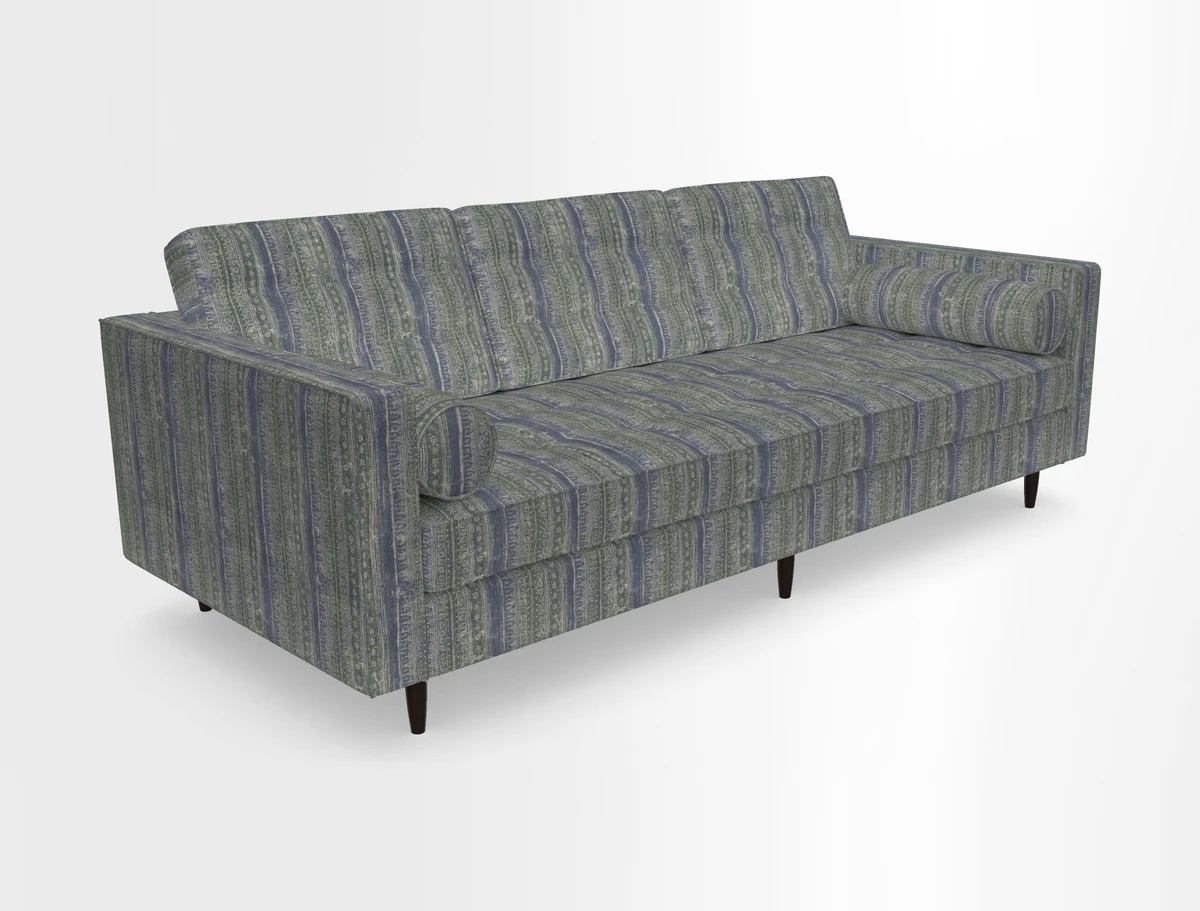 Marylebone 3 Seater Sofa in Clever Tough And Eco Velvet Indigo