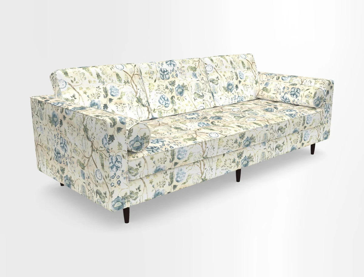 Marylebone 3 Seater Sofa in Clever Tough And Eco Velvet Indigo
