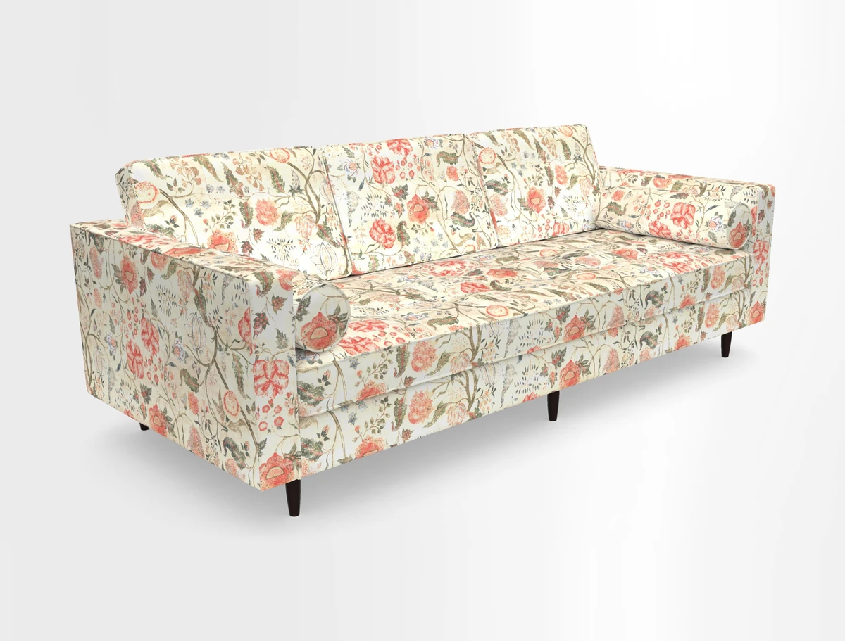 Marylebone 3 Seater Sofa in Clever Tough And Eco Velvet Indigo