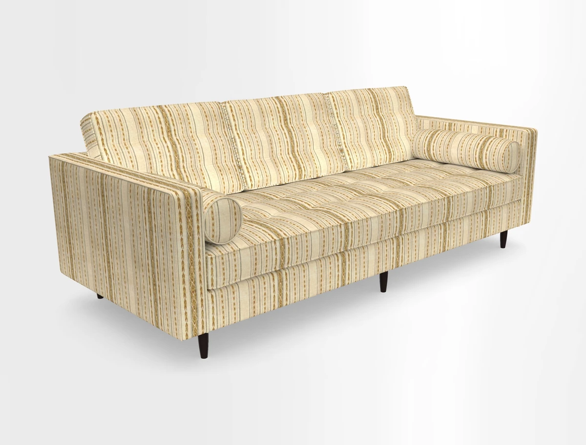 Marylebone 3 Seater Sofa in Clever Tough And Eco Velvet Indigo