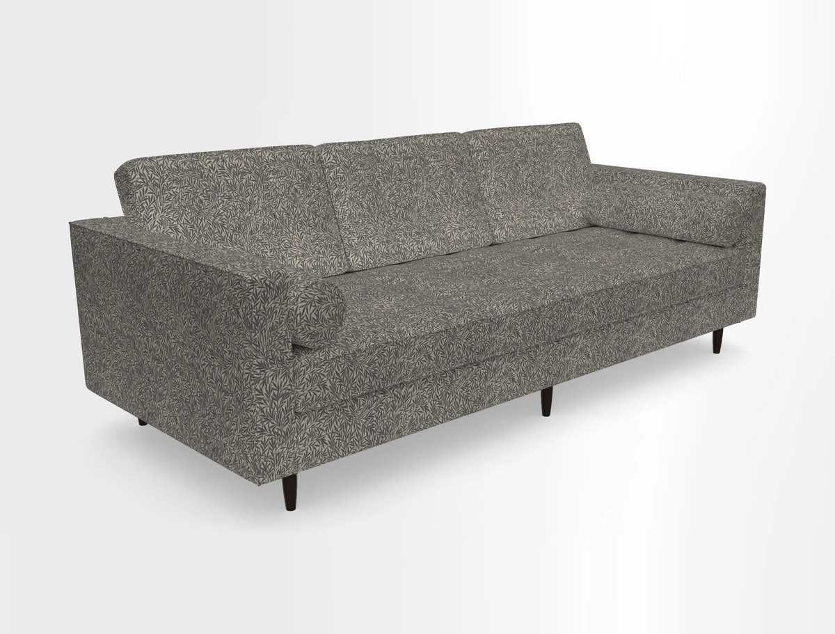 Marylebone 3 Seater Sofa in Clever Tough And Eco Velvet Indigo