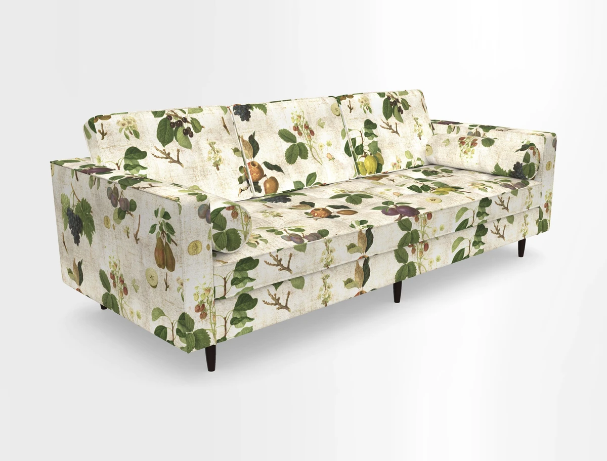 Marylebone 3 Seater Sofa in Clever Tough And Eco Velvet Indigo