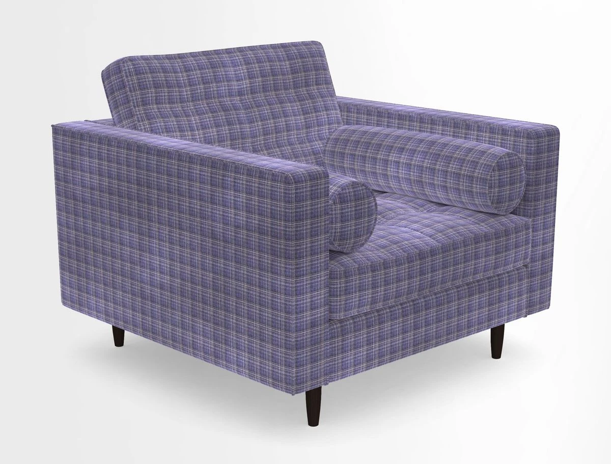 Marylebone Chair in Clever Tough And Eco Velvet Indigo