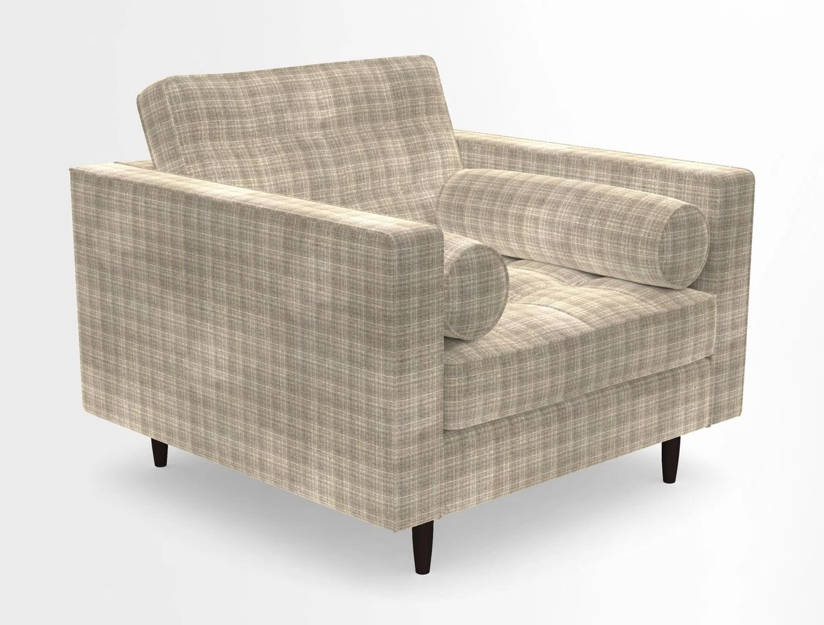 Marylebone Chair in Clever Tough And Eco Velvet Indigo