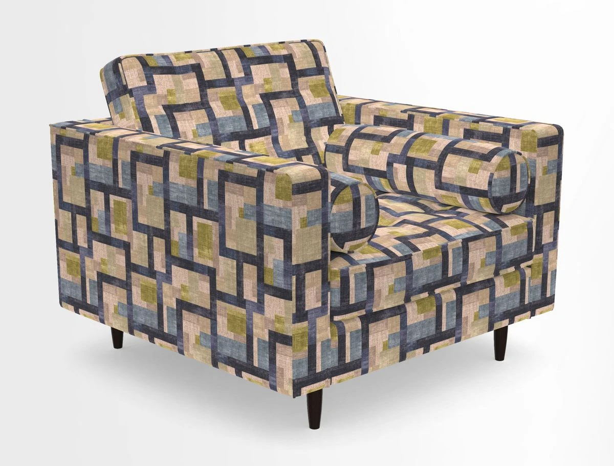 Marylebone Chair in Clever Tough And Eco Velvet Indigo