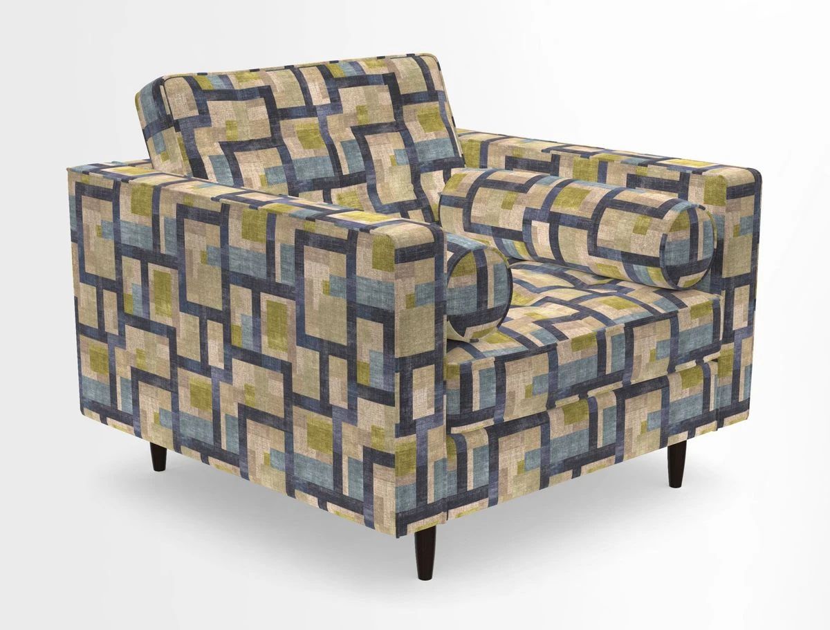 Marylebone Chair in Clever Tough And Eco Velvet Indigo