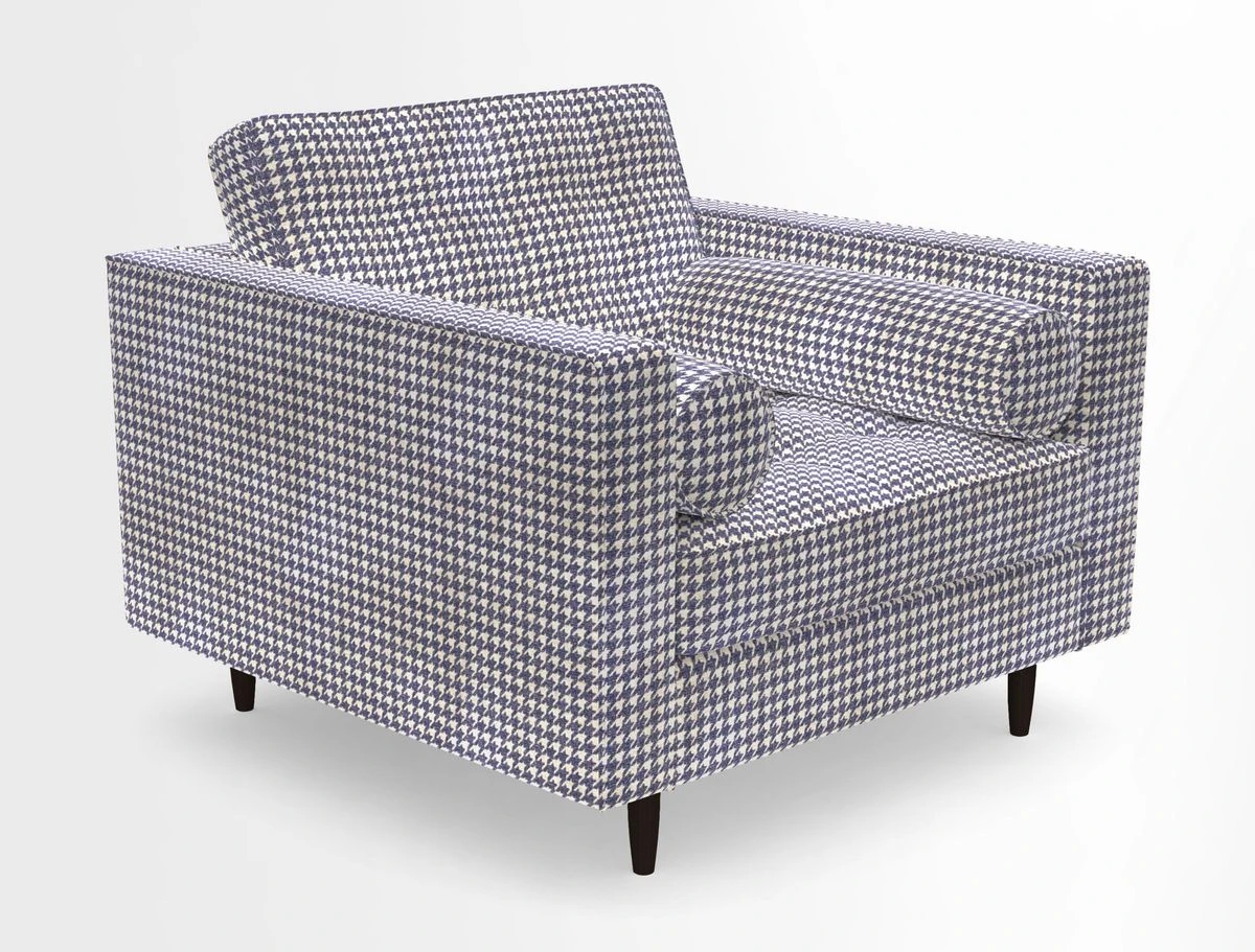 Marylebone Chair in Clever Tough And Eco Velvet Indigo