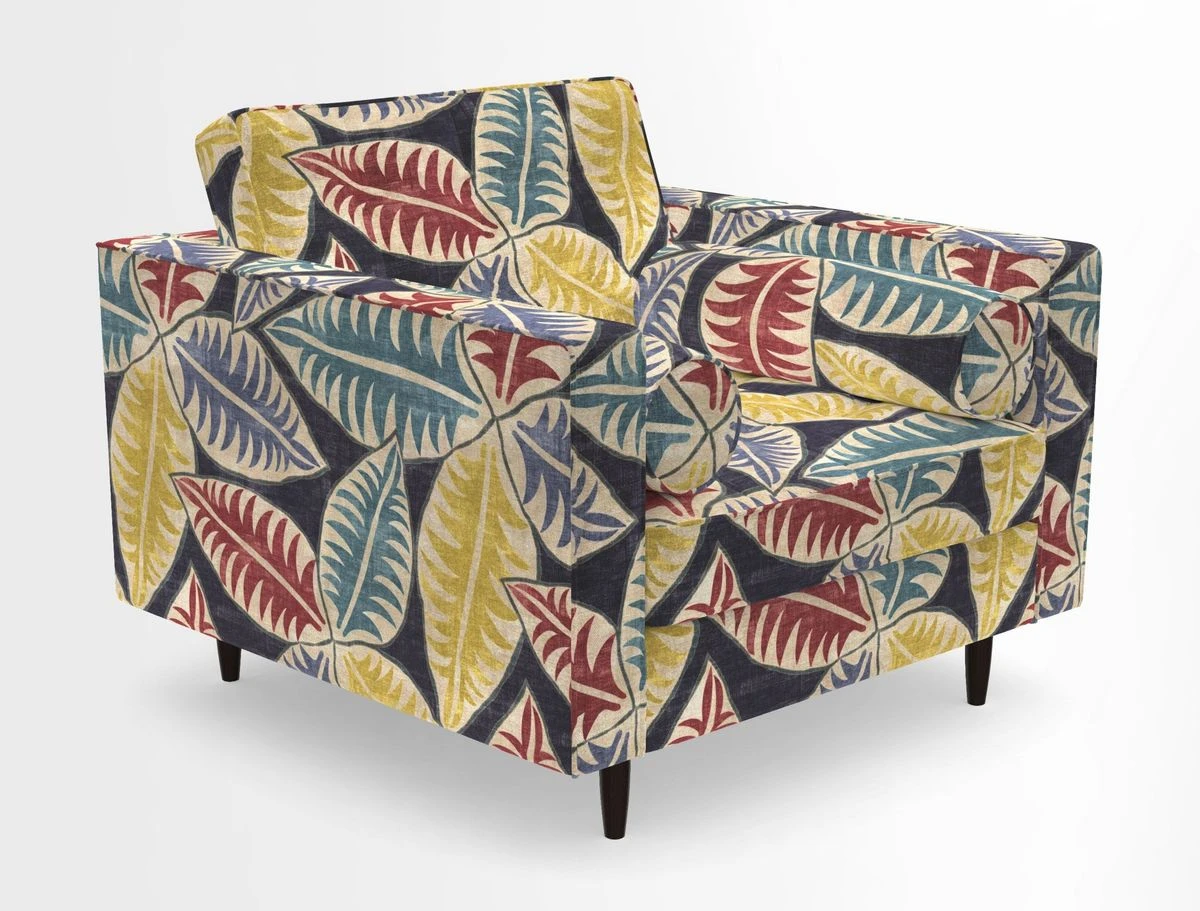 Marylebone Chair in Clever Tough And Eco Velvet Indigo