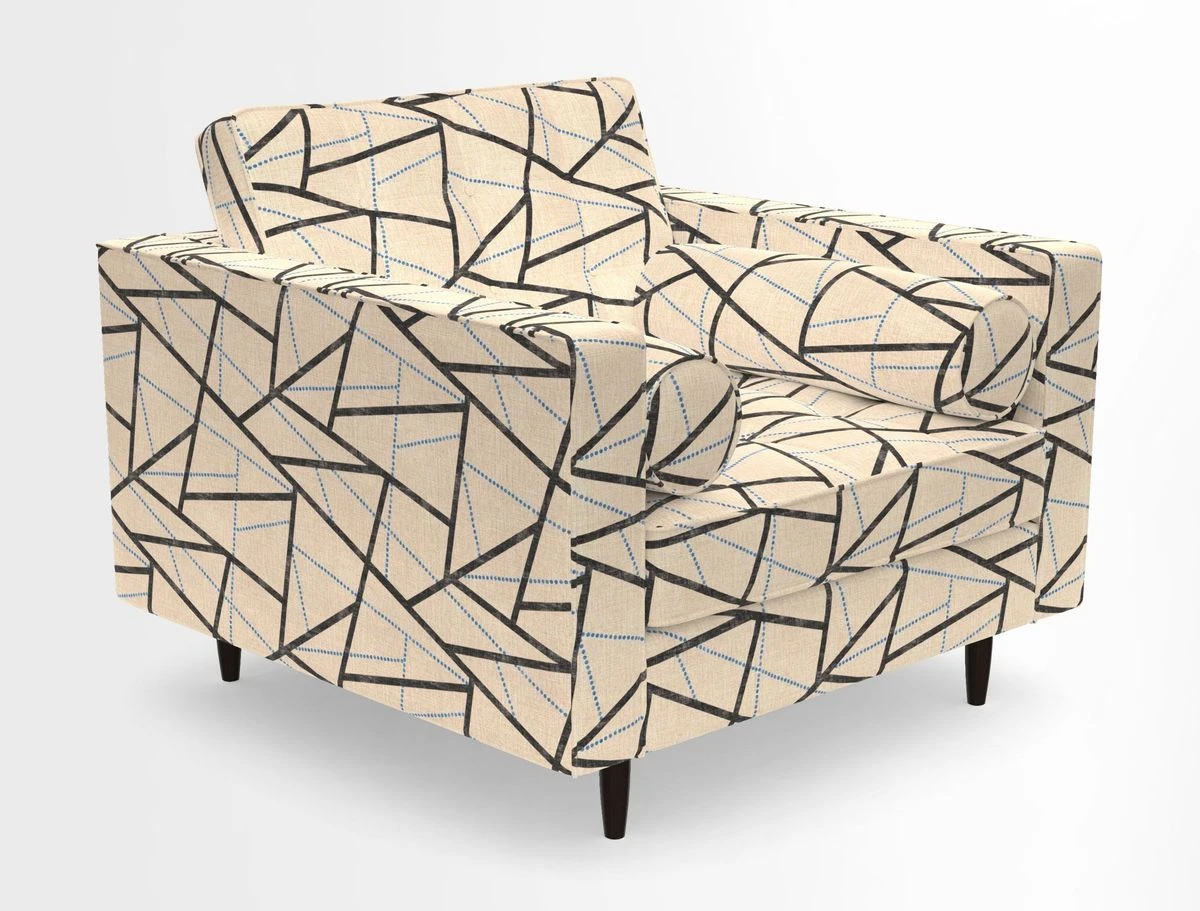 Marylebone Chair in Clever Tough And Eco Velvet Indigo