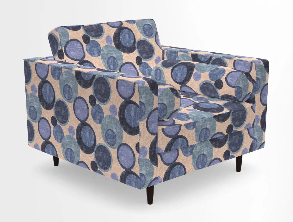 Marylebone Chair in Clever Tough And Eco Velvet Indigo