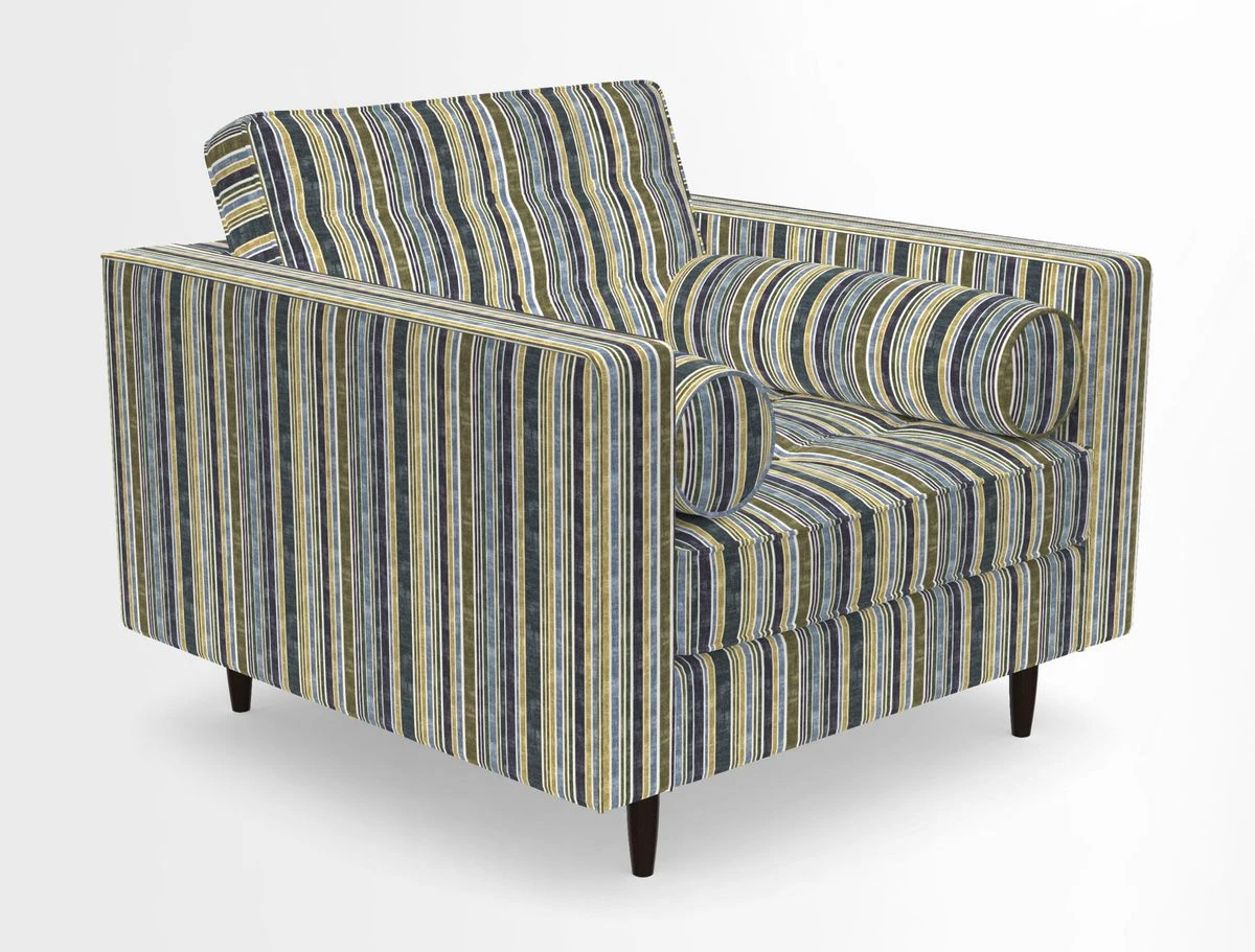 Marylebone Chair in Clever Tough And Eco Velvet Indigo