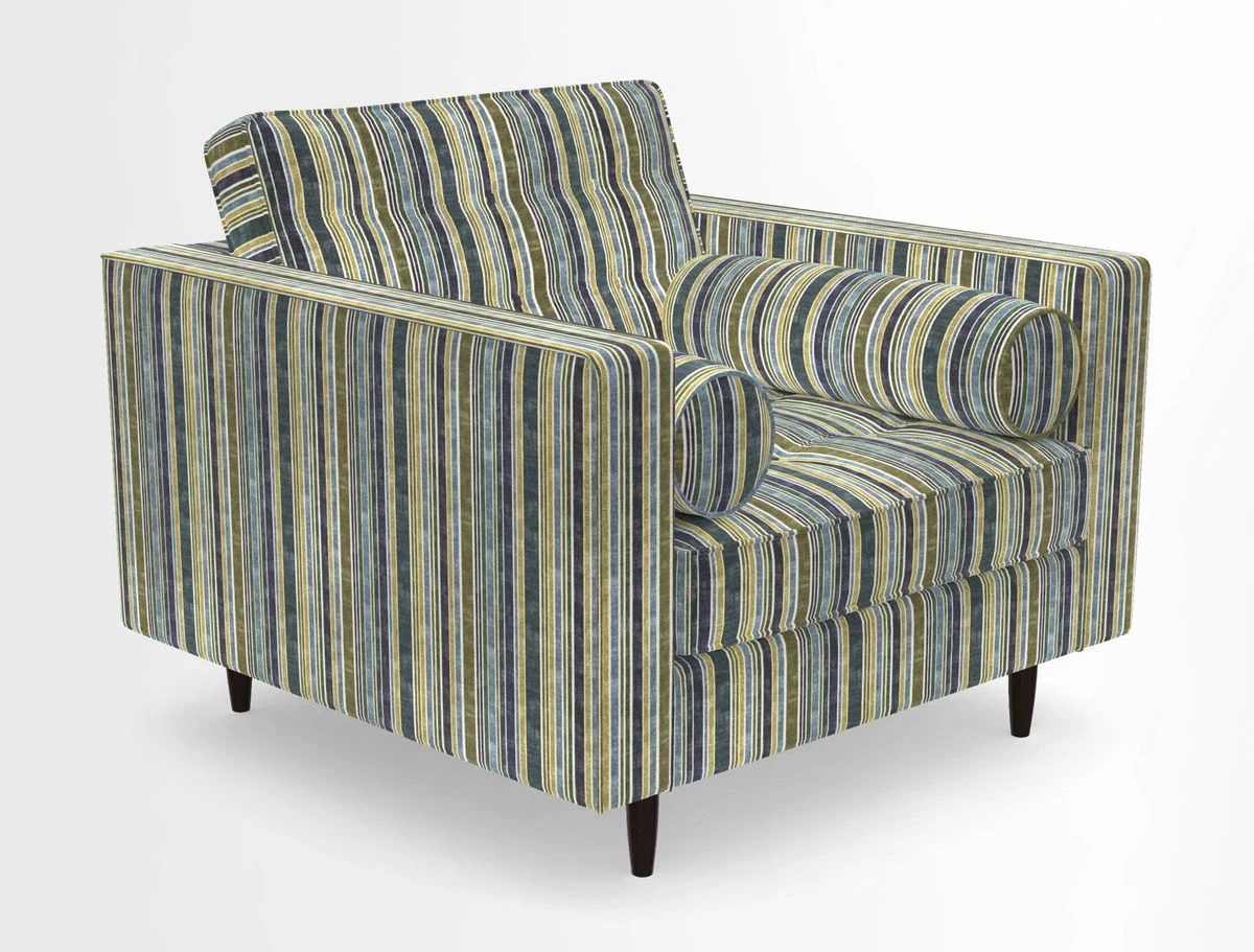 Marylebone Chair in Clever Tough And Eco Velvet Indigo
