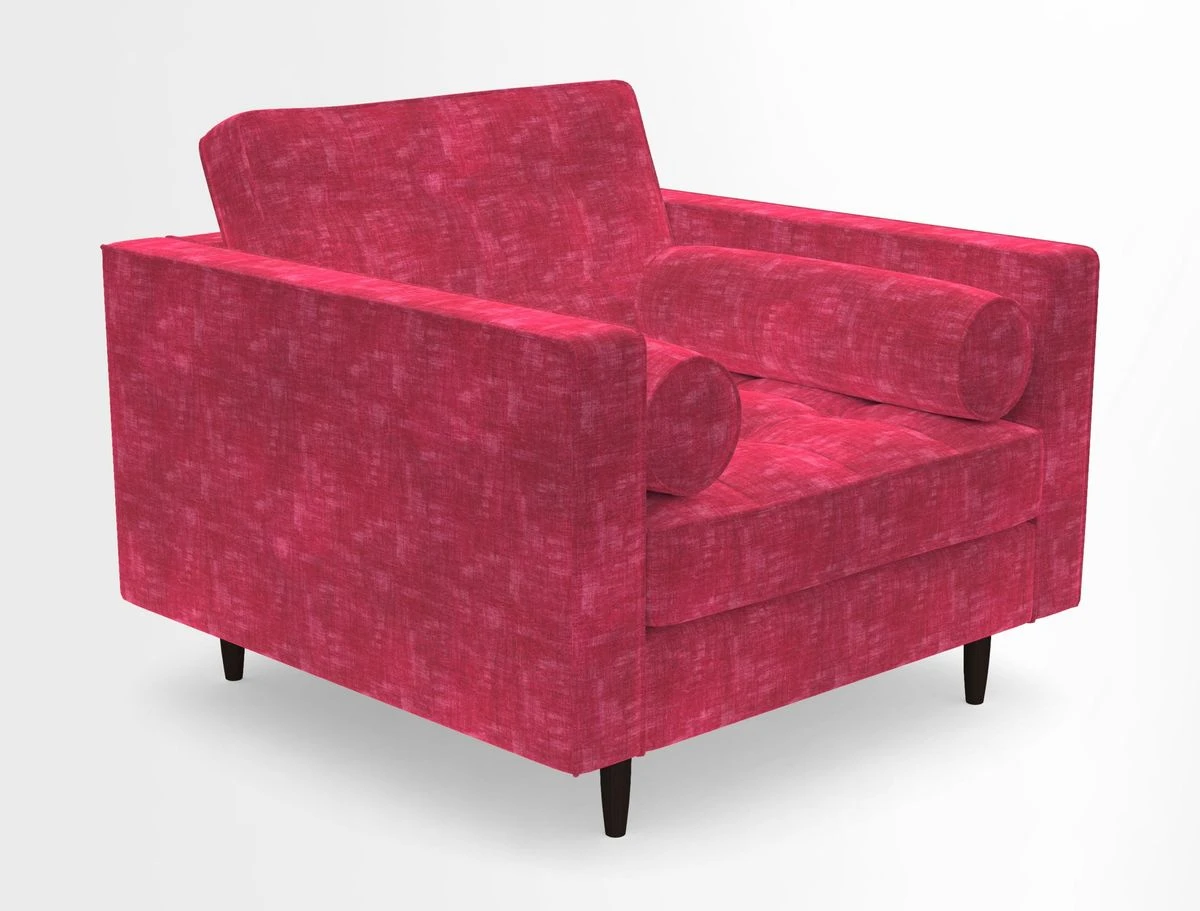 Marylebone Chair in Clever Tough And Eco Velvet Indigo