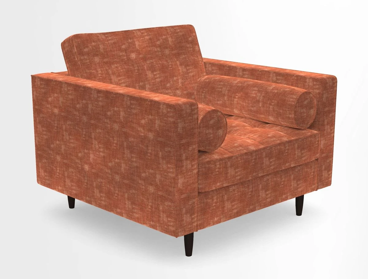 Marylebone Chair in Clever Tough And Eco Velvet Indigo