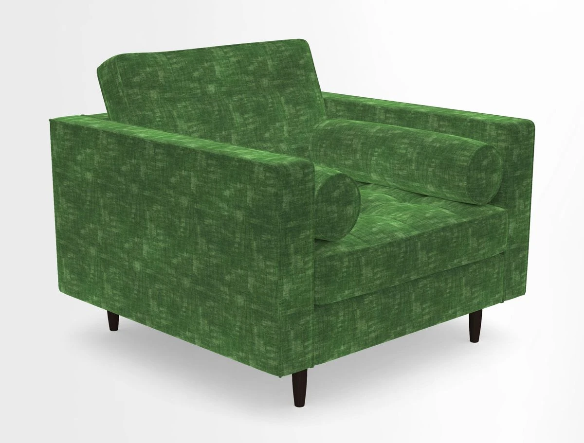 Marylebone Chair in Clever Tough And Eco Velvet Indigo