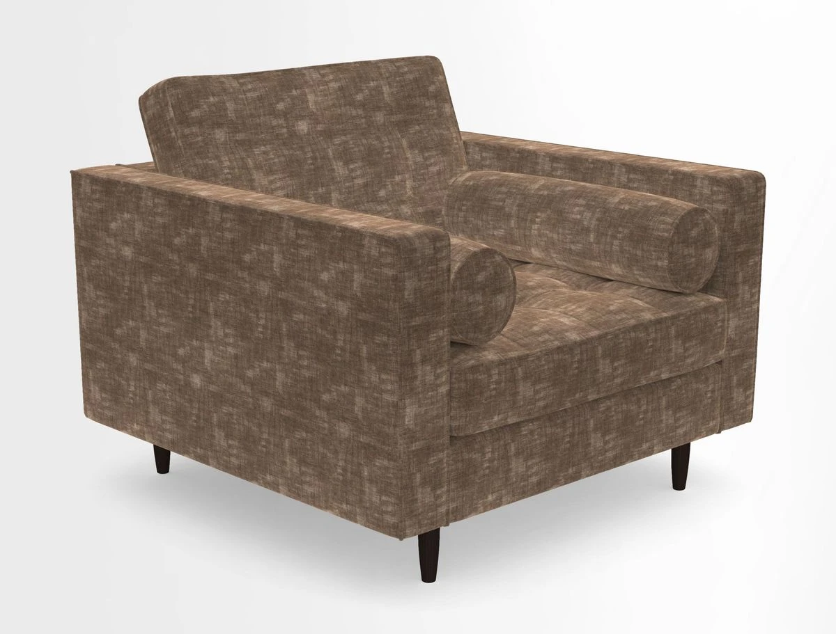 Marylebone Chair in Clever Tough And Eco Velvet Indigo