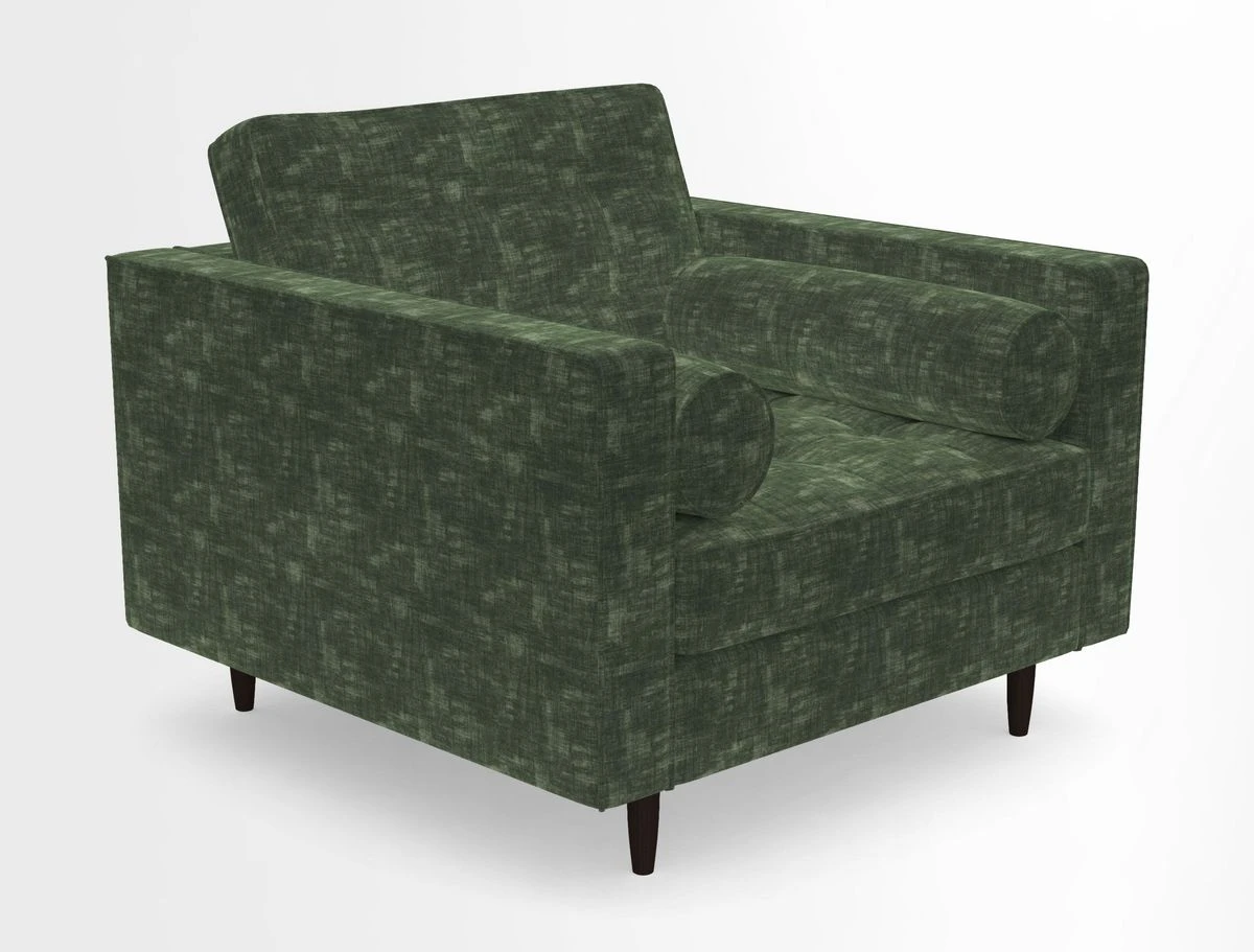 Marylebone Chair in Clever Tough And Eco Velvet Indigo