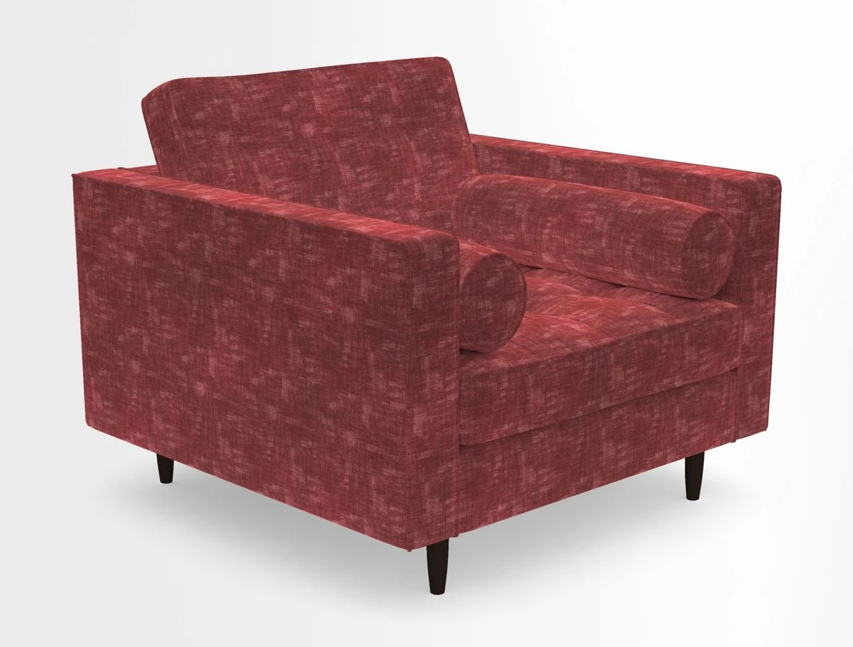 Marylebone Chair in Clever Tough And Eco Velvet Indigo