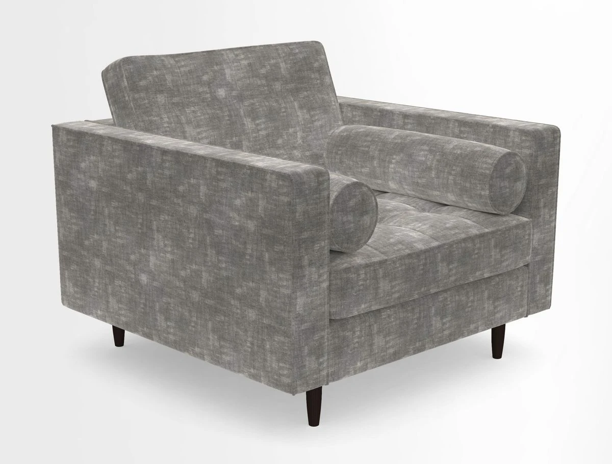 Marylebone Chair in Clever Tough And Eco Velvet Indigo
