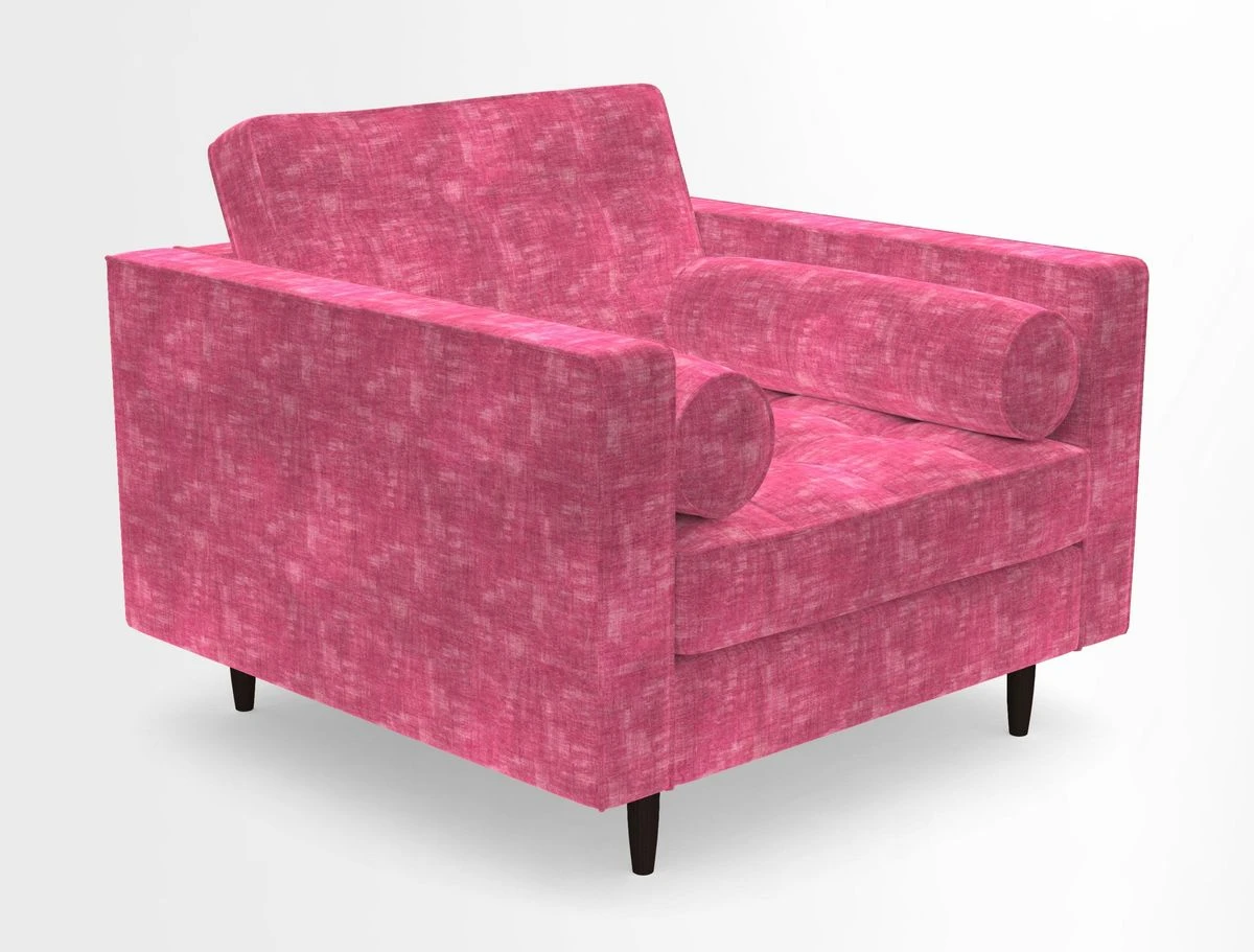 Marylebone Chair in Clever Tough And Eco Velvet Indigo