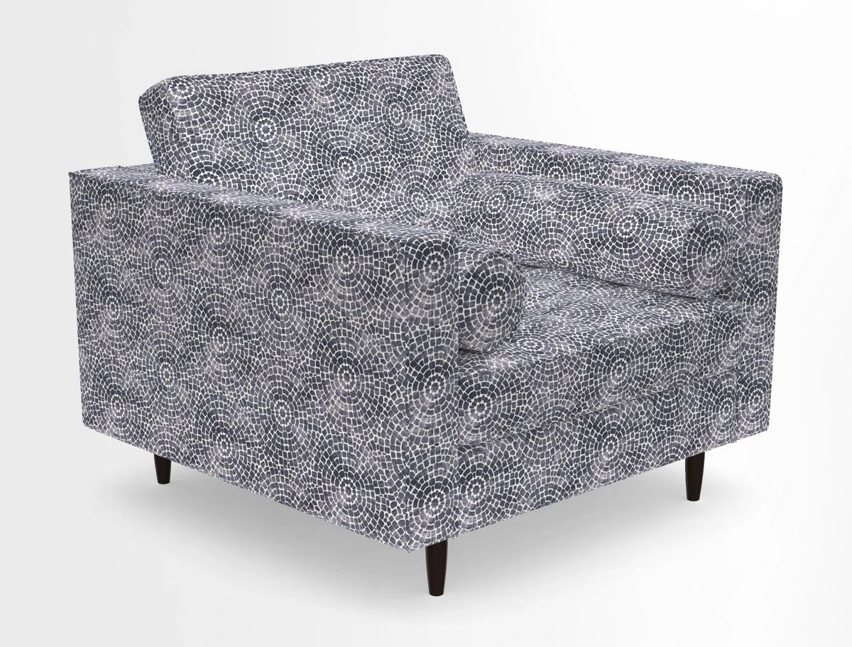 Marylebone Chair in Clever Tough And Eco Velvet Indigo
