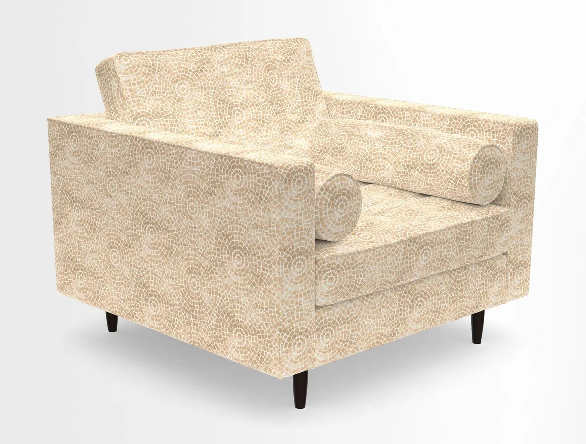 Marylebone Chair in Clever Tough And Eco Velvet Indigo