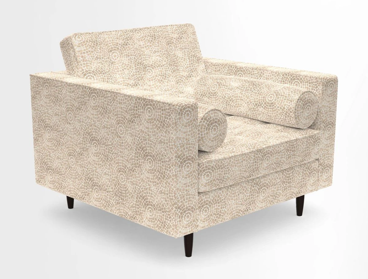 Marylebone Chair in Clever Tough And Eco Velvet Indigo